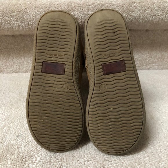 Nina Brown Mid Calf Boot with Butterflies Full Zip and No Skid Bottoms  Size 11 - Picture 6 of 6